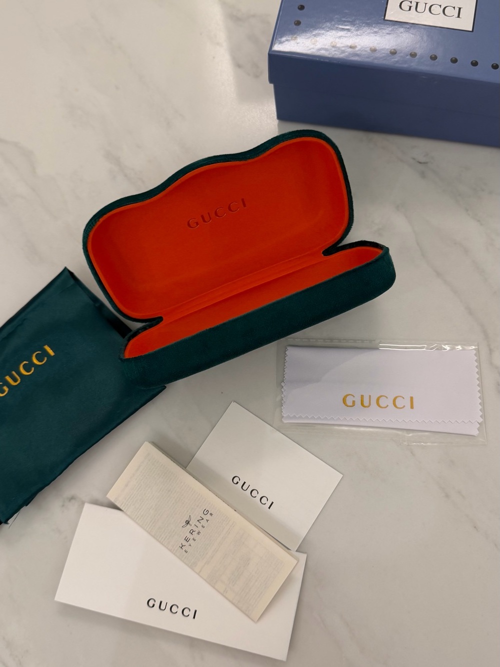 Gucci Black Oval Women's Sunglasses with Dark Lenses - Picture 9 of 13